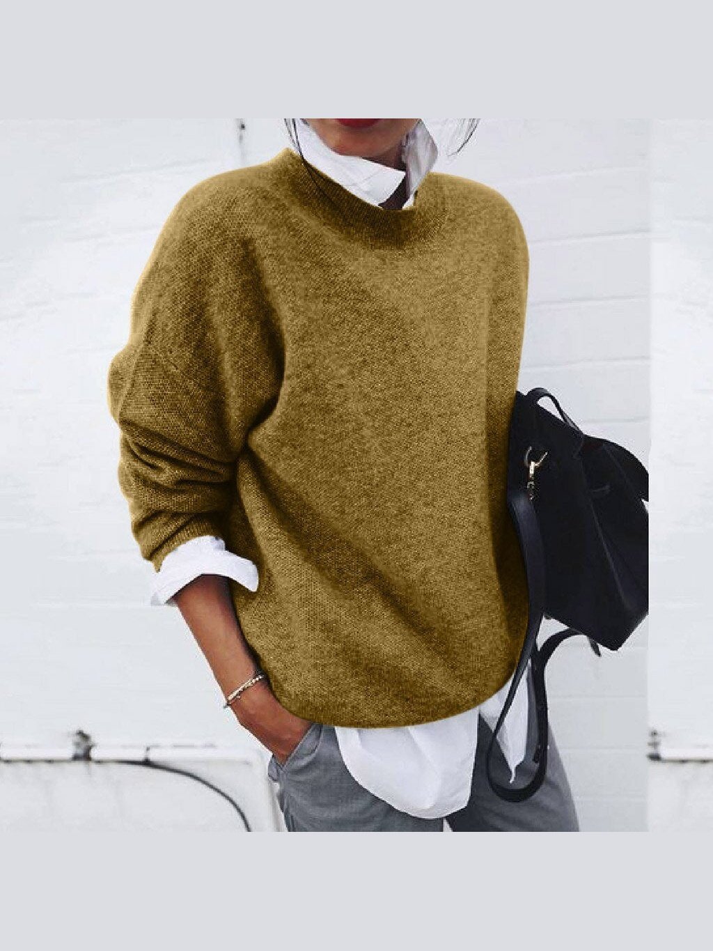Klassisk Sweater i Uld