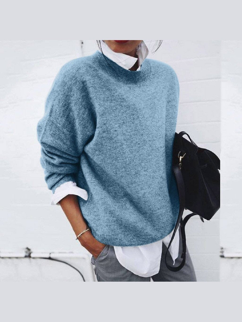 Klassisk Sweater i Uld