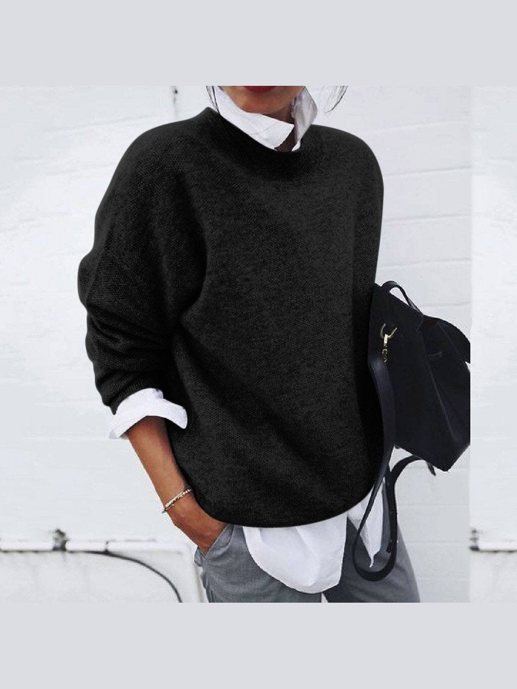 Klassisk Sweater i Uld