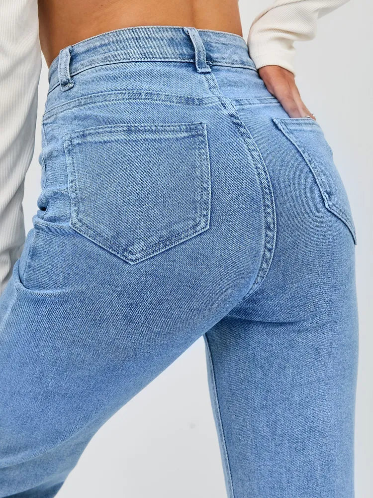 Klassiske High-Rise Straight-Leg Jeans