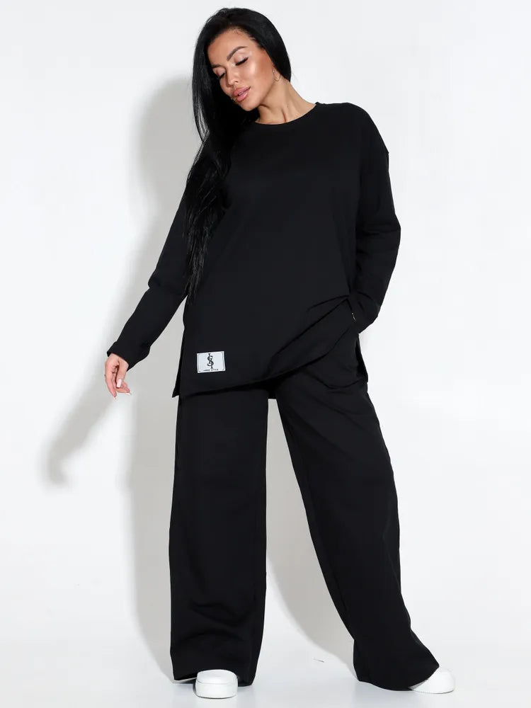 Minimalistisk Tracksuit Sæt - Klassisk og Komfortabel