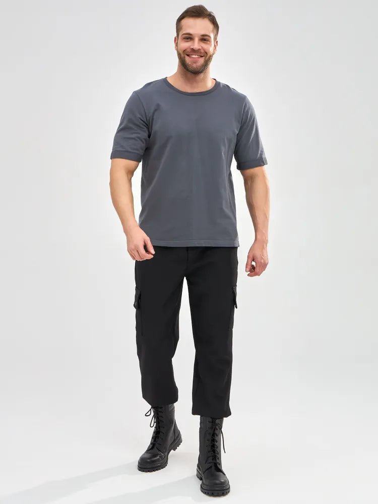 Robuste Unisex Snørestøvler i Læderlook