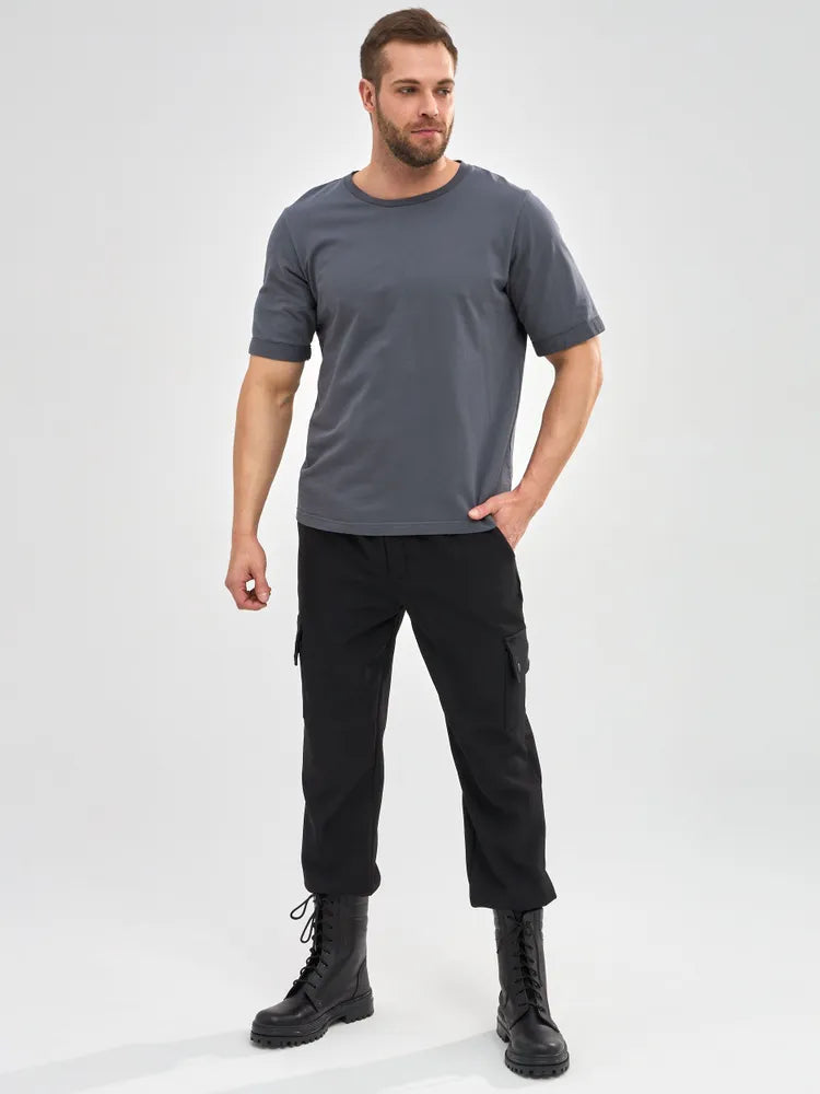 Robuste Unisex Snørestøvler i Læderlook