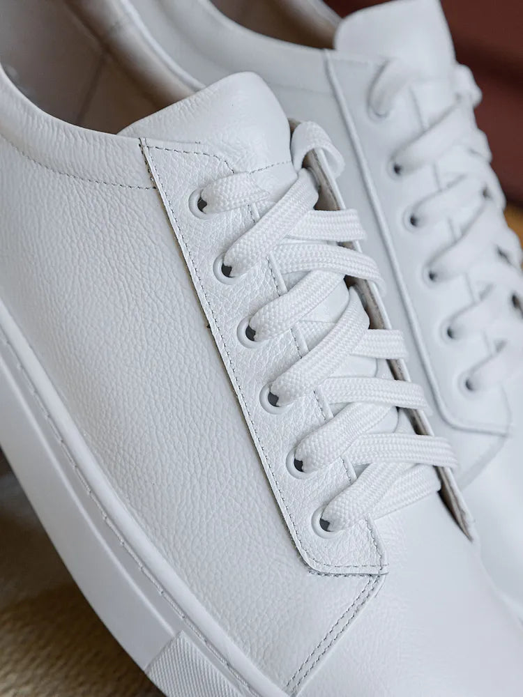 Klassiske Lave Lædersneakers