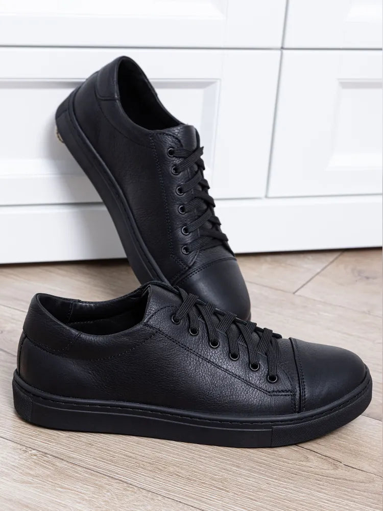 Klassiske Lave Lædersneakers