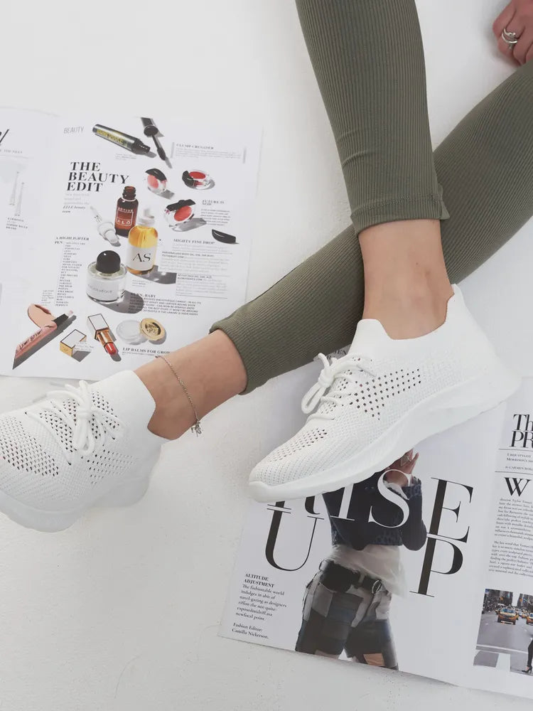 Luftige Strikket Sneakers til Alle Dage