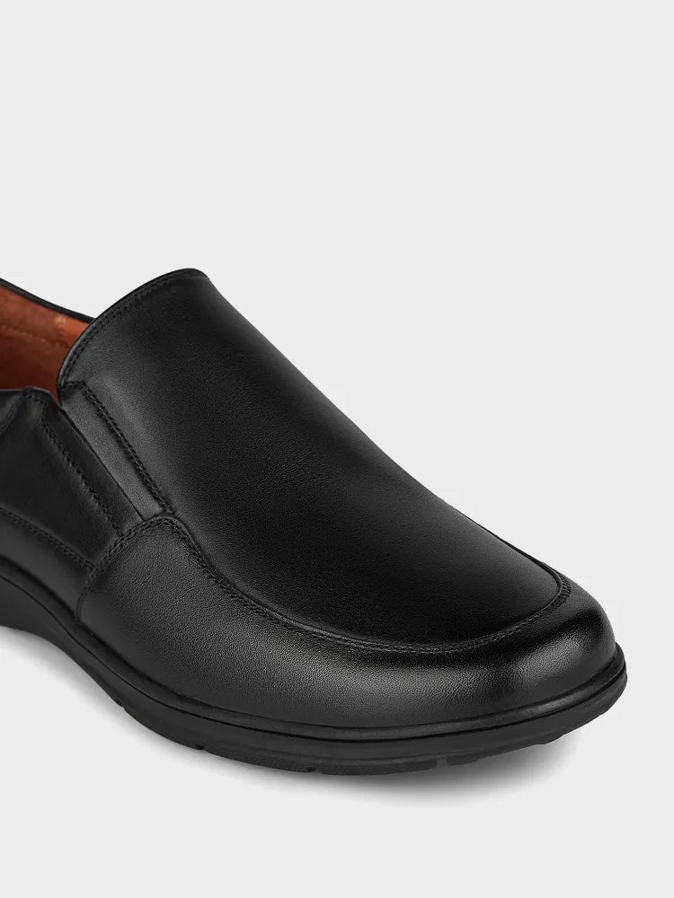 Klassiske Slip-on Herresko i Læder