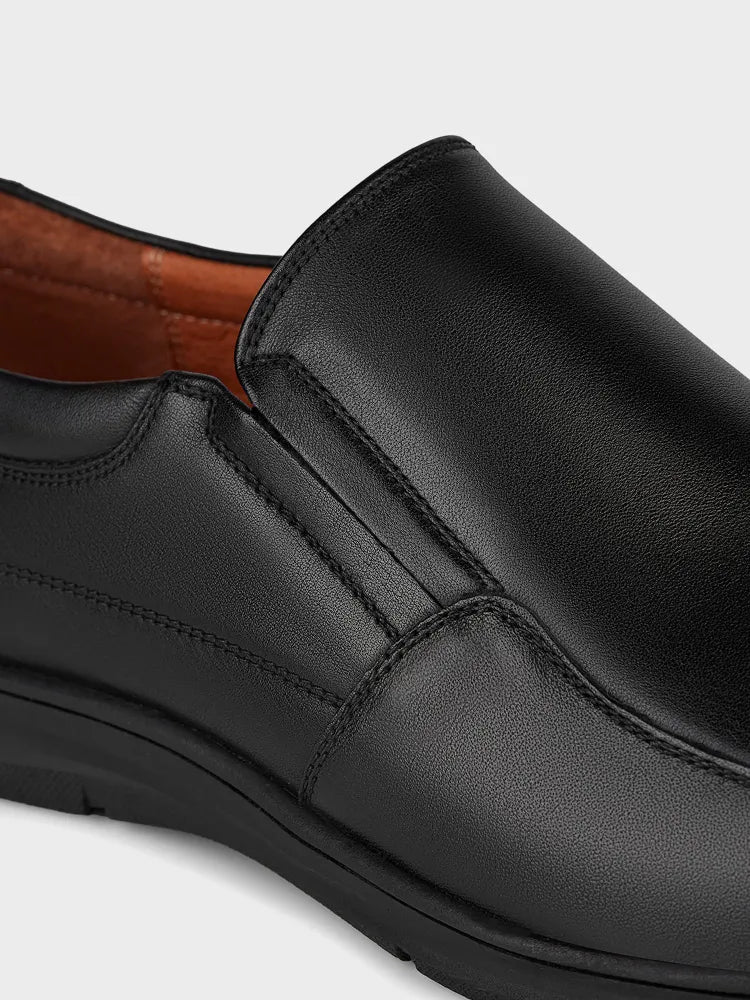 Klassiske Slip-on Herresko i Læder