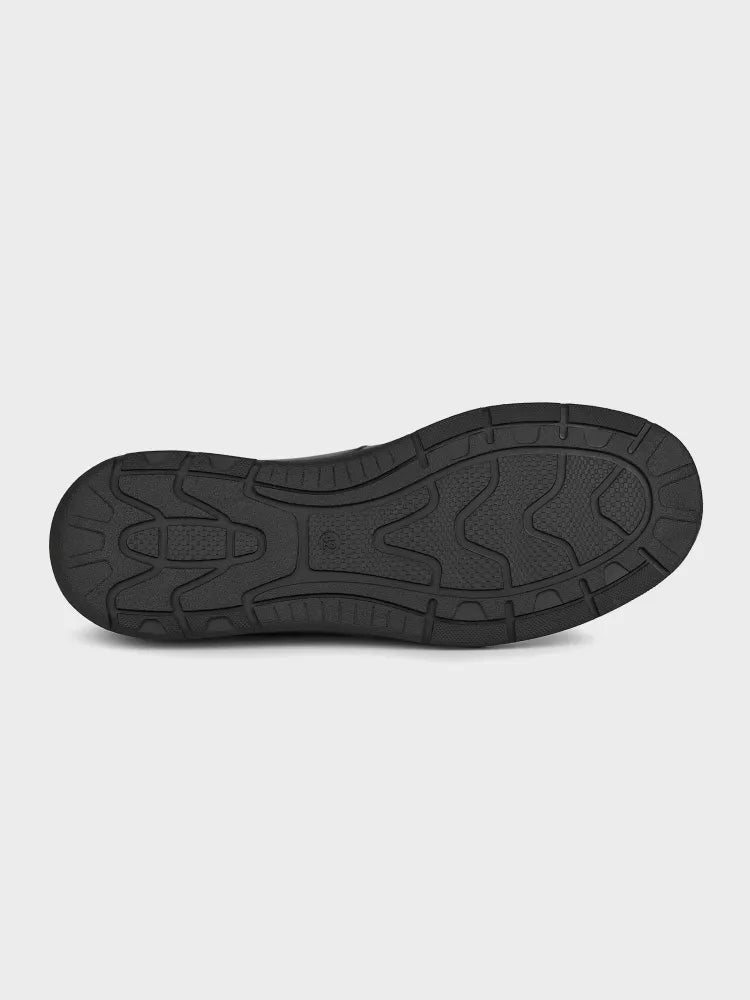 Klassiske Slip-on Herresko i Læder