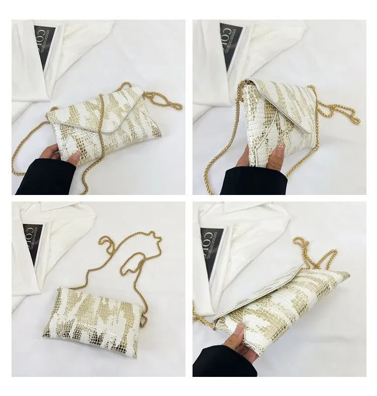 Eksklusive Designer Clutches i Assorterede Teksturer