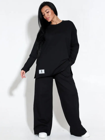 Minimalistisk Tracksuit Sæt - Klassisk og Komfortabel