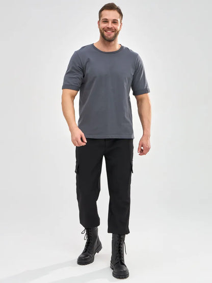 Robuste Unisex Snørestøvler i Læderlook