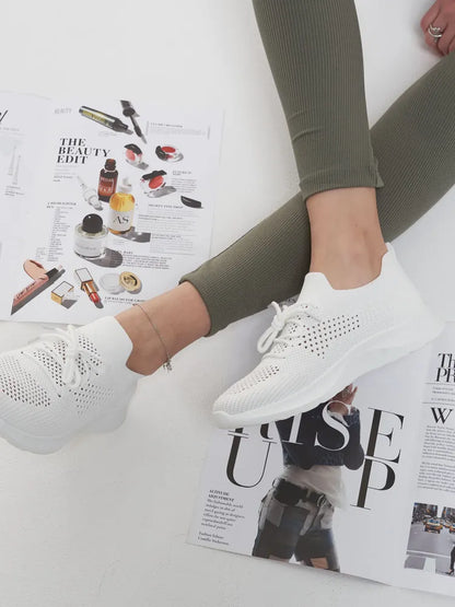 Luftige Strikket Sneakers til Alle Dage