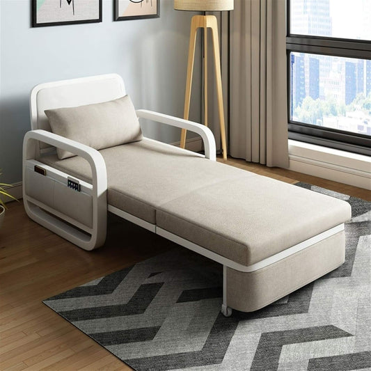 Multifunktionelt Konvertibelt Sovesofa-Stol - 3-i-1 Justerbar Sofa Seng (80cm)